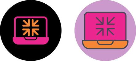 Minimize Icon Design vector
