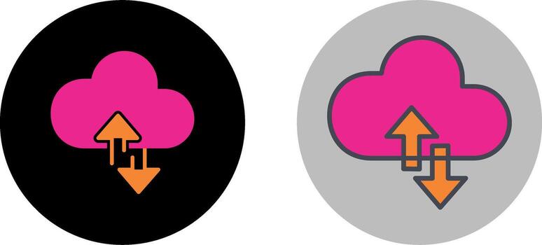 Cloud Computing Icon Design vector