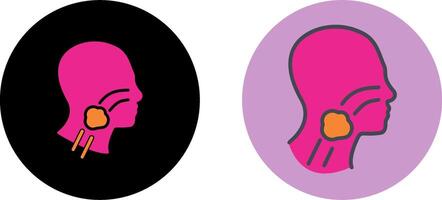 Throat Cancer Icon Design vector