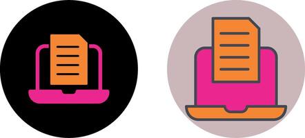 Document Icon Design vector