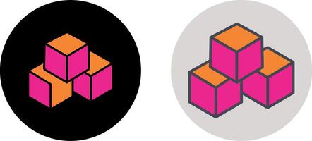 Block Icon Design vector