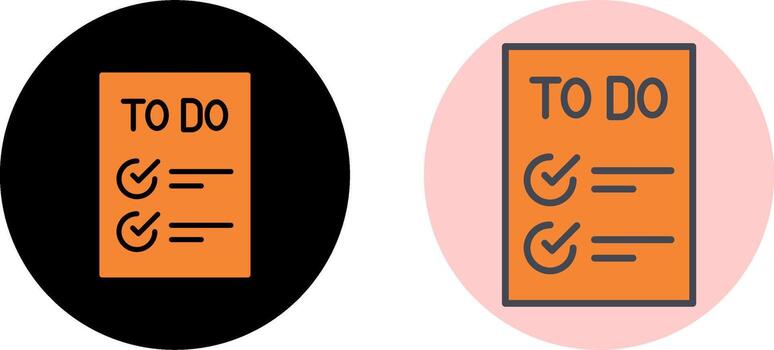 Today to Done CheckList Icon Design vector
