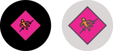 Crush Zone Icon Design vector