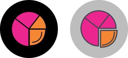 Pie Chart Analysis Icon Design vector