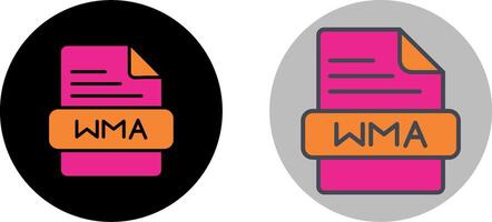 WMA Icon Design vector