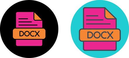 DOCX Icon Design vector