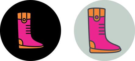 Long Boots Icon Design vector