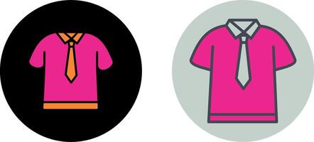 Shirt and Tie Icon Design vector