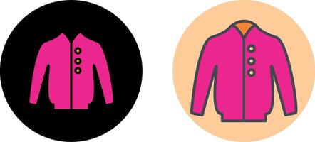 de los hombres chaqueta icono diseño vector