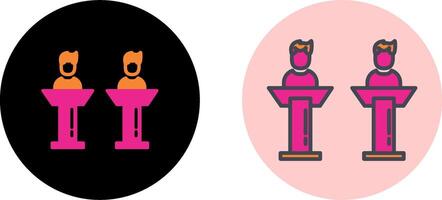 Debate Icon Design vector