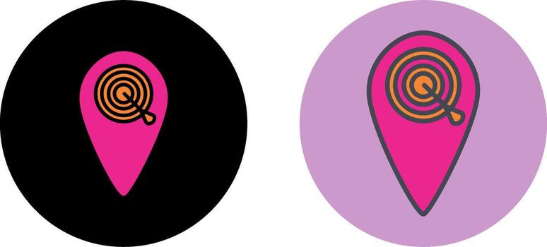 Target Location II Icon Design vector