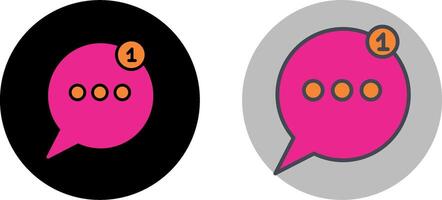 Message Bubbles Icon Design vector