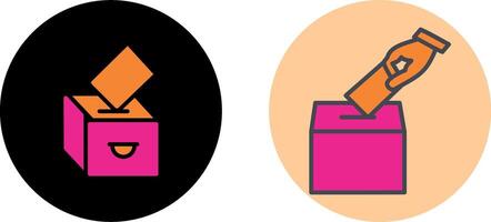 Going to Cast Vote Icon Design vector