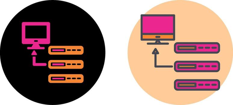 Database Icon Design vector