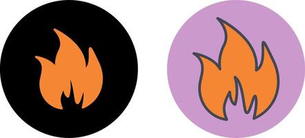 Flame Icon Design vector