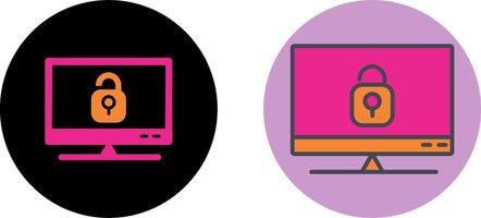 Closed Access Icon Design vector