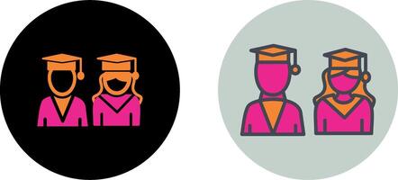 Graduates Icon Design vector