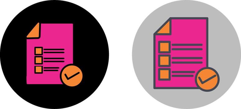 Valid Document Icon Design vector