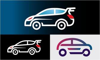 alquilar un coche logo diseño icono modelo vector