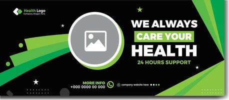 family medical health care banner design vector