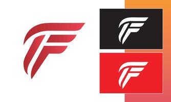 f initial letter logo vector