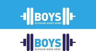 gym body building logo icon vector