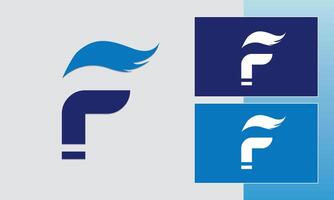 f initial letter logo vector