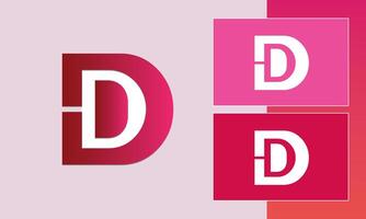 D initial letter logo vector