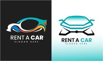 rent a car logo design icon template vector