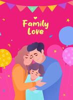 vertical illustration for International Day of Families vector