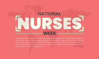 honrando nuestra héroes celebrando nacional enfermeras semana vector