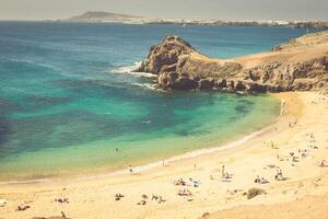 papagayo playa, lanzarote canario isla. foto