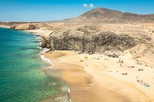 papagayo playa, lanzarote canario isla. foto