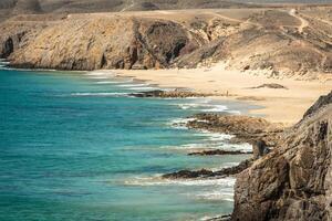 papagayo playa, lanzarote canario isla. foto