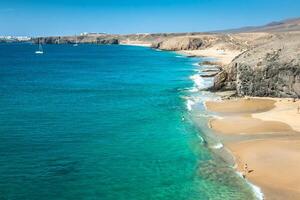 papagayo playa, lanzarote canario isla. foto