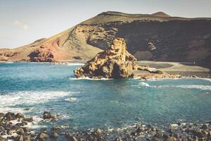 El Golfo bay, Western Lanzarote, Canary islands, Spain photo