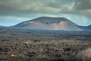 Timanfaya National Park in Lanzarote, Canary Islands, Spain photo