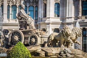 Cibeles fountain at Madrid, Spain - architecture background photo