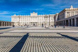 Royal Palace of Madrid is the official residence of the Spanish Royal Family at the city of Madrid, Spain photo