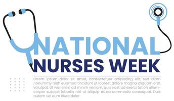 National Nurses Week Compassion in Action Embracing vector