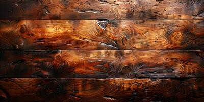 ai generado marrón madera textura. parte superior vista. foto