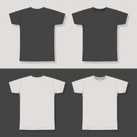 camiseta modelo. Bosquejo de blanco camiseta. vector