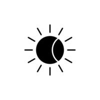 Eclipse icon, phenomenon icon isolated on white background, suitable for websites, blogs, logos, graphic design, social media, UI, mobile apps, illustration vector
