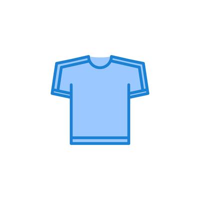 t-shirt icon flat design template