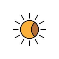 Eclipse icon, phenomenon icon isolated on white background, suitable for websites, blogs, logos, graphic design, social media, UI, mobile apps, illustration vector