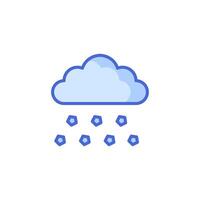 Hail icon. flat simple element illustration of weather concept on white background vector