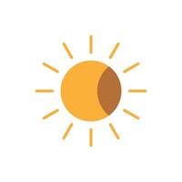 Eclipse icon, phenomenon icon isolated on white background, suitable for websites, blogs, logos, graphic design, social media, UI, mobile apps, illustration vector