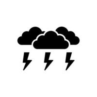 Thunder strom Icon , weather icon isolated on white background, suitable for websites, blogs, logos, graphic design, social media, UI, mobile apps, illustration vector