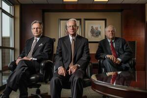 Portrait of top executives of a successfull business company photo