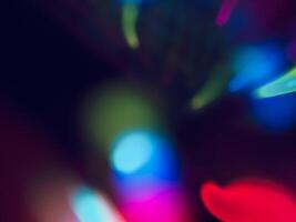 Blurred lights at night party for abstract background. photo